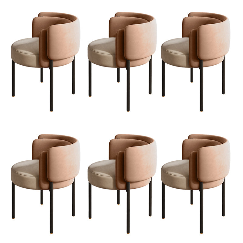 Industriële stijl armstoel gestoffeerde eetkamerstoel voor slaapkamer