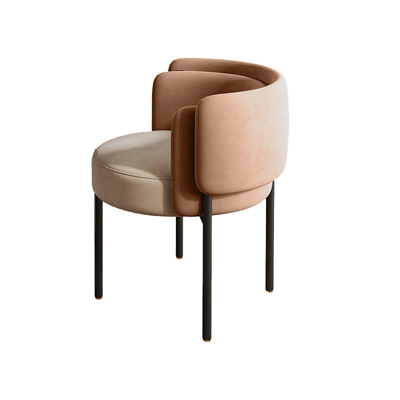 Industriële stijl armstoel gestoffeerde eetkamerstoel voor slaapkamer