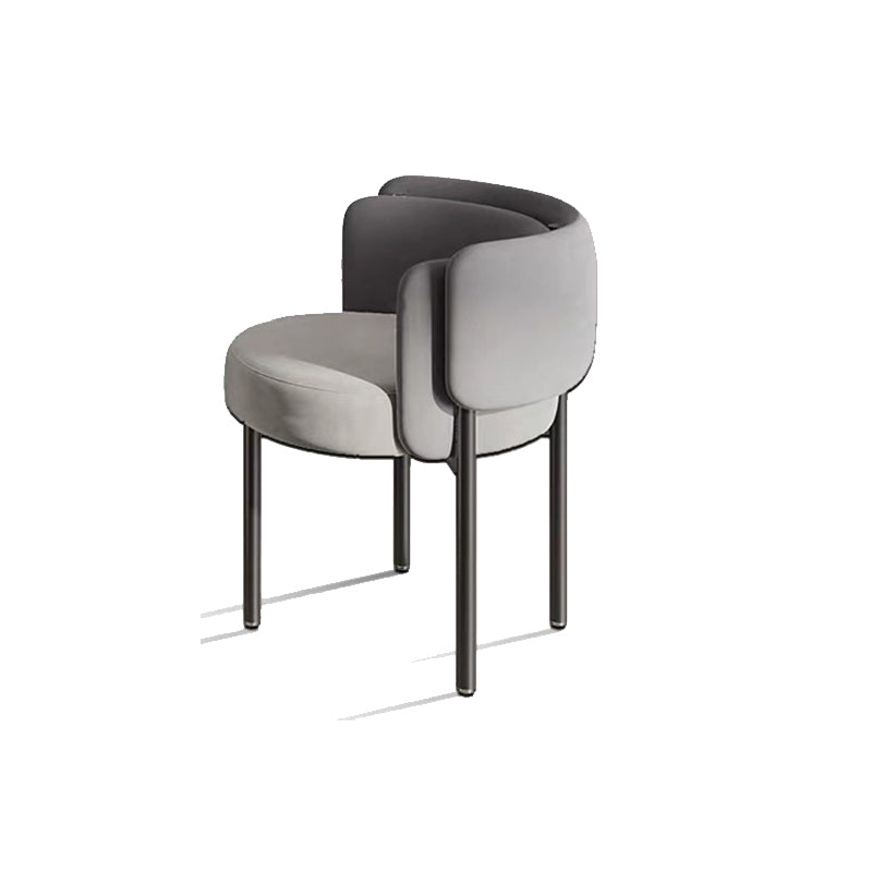 Industriële stijl armstoel gestoffeerde eetkamerstoel voor slaapkamer