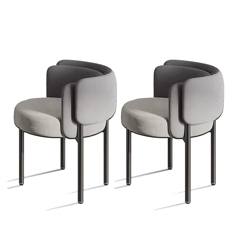 Industriële stijl armstoel gestoffeerde eetkamerstoel voor slaapkamer