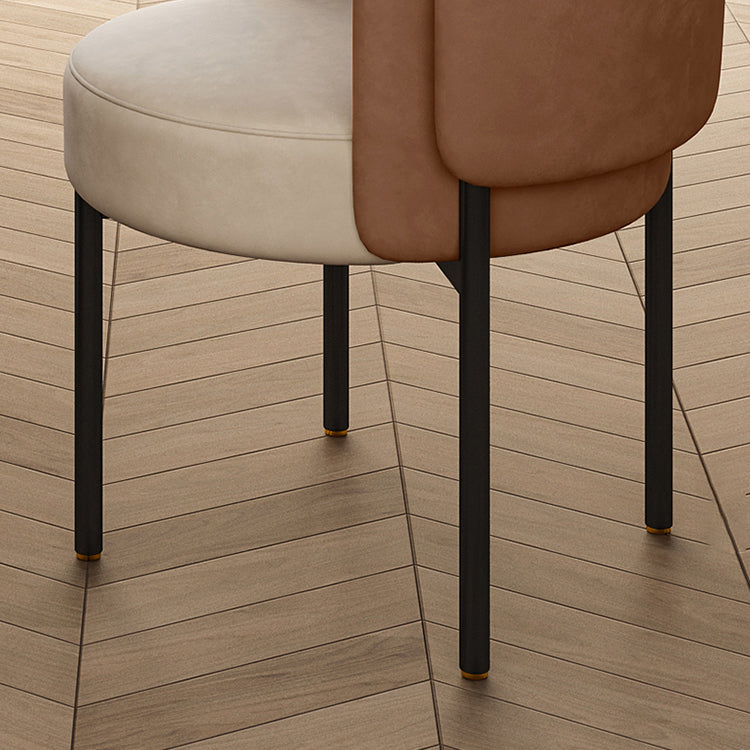 Industriële stijl armstoel gestoffeerde eetkamerstoel voor slaapkamer