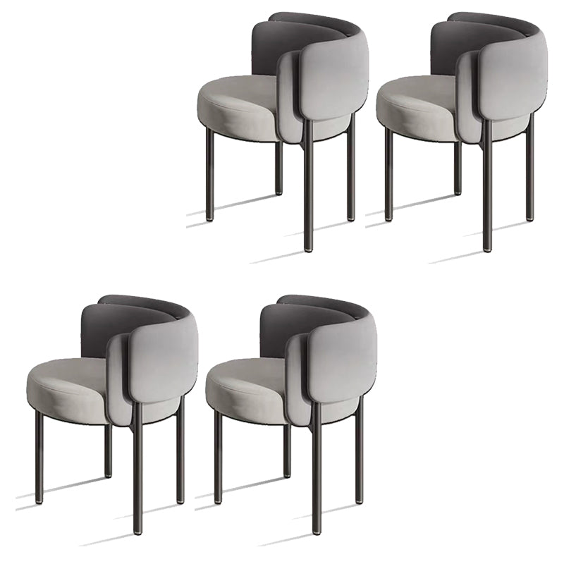 Industriële stijl armstoel gestoffeerde eetkamerstoel voor slaapkamer