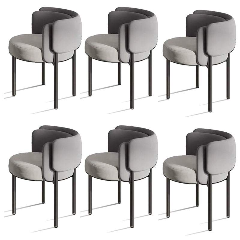 Industriële stijl armstoel gestoffeerde eetkamerstoel voor slaapkamer