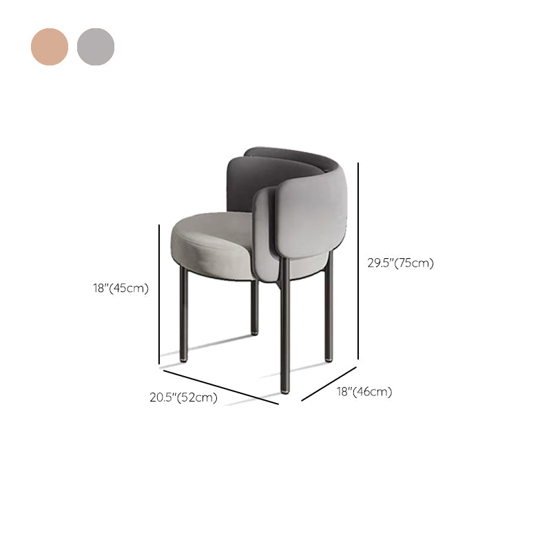 Industriële stijl armstoel gestoffeerde eetkamerstoel voor slaapkamer