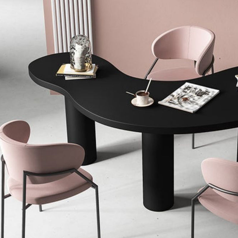 Contemporary Free Form Office Desk Pine Writing Desk for Home Clearhalo 'furn' 'furn_office_desk' 'Furniture' 'Office Desks' 'Office Furniture' 'office_desk' 7388105