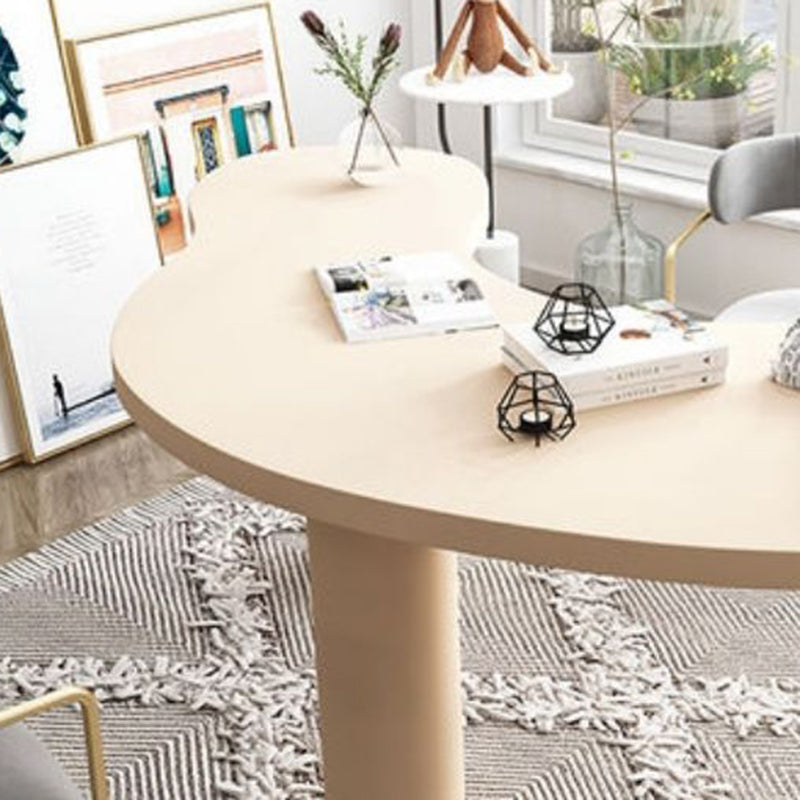 Contemporary Free Form Office Desk Pine Writing Desk for Home Clearhalo 'furn' 'furn_office_desk' 'Furniture' 'Office Desks' 'Office Furniture' 'office_desk' 7388106