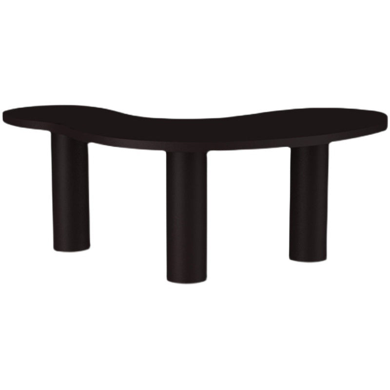 Contemporary Free Form Office Desk Pine Writing Desk for Home Black Clearhalo 'furn' 'furn_office_desk' 'Furniture' 'Office Desks' 'Office Furniture' 'office_desk' 7388107