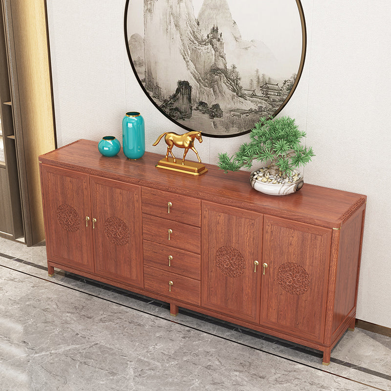 Server a buffet in legno a buffet contemporaneo con cassetti per sala da pranzo