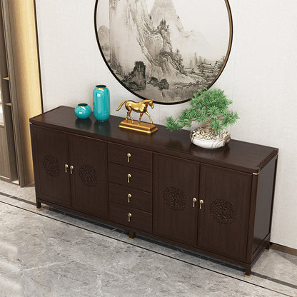 Server a buffet in legno a buffet contemporaneo con cassetti per sala da pranzo