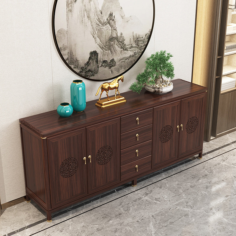 Server a buffet in legno a buffet contemporaneo con cassetti per sala da pranzo