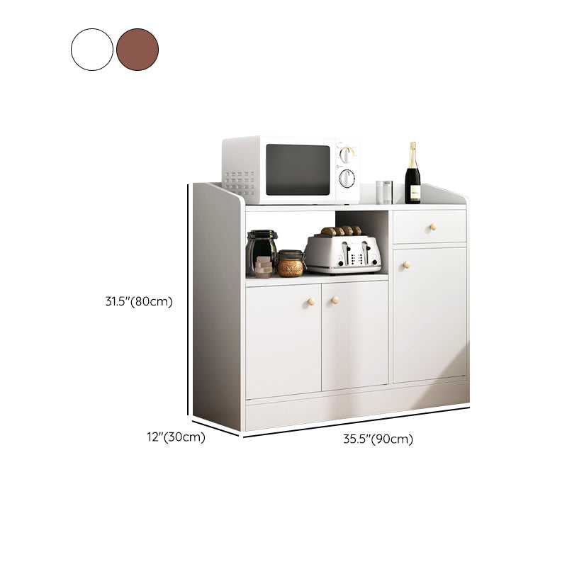 Contemporary Style Dining Server Engineered Wood Server for Living Room ...