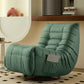 Contemporary Faux Leather Standard Recliner with Solid Color Tufted Back Dark Green Clearhalo 'Chairs & Seating' 'furn' 'furn_recliners' 'Furniture' 'Living Room Furniture' 'Recliners' 7388463