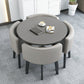 Modern Wood Dining Table Set 5 Pieces Dining Set for Home Use