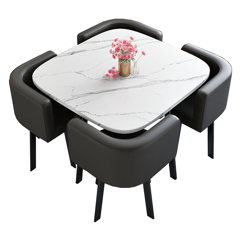 Tavolo da pranzo in legno moderno set da 5 pezzi set da pranzo per uso domestico