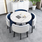 Modern Wood Dining Table Set 5 Pieces Dining Set for Home Use