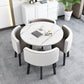 Modern Wood Dining Table Set 5 Pieces Dining Set for Home Use