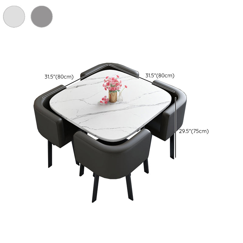 Tavolo da pranzo in legno moderno set da 5 pezzi set da pranzo per uso domestico