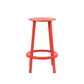 Contemporary Indoor Bar Stool Swivel Bar Stool with Footrest Red 1 Piece Counter Stool(26"H) Clearhalo 'Bar Furniture' 'Bar Stools' 'bar_stools' 'furn' 'furn_bar_stools' 'Furniture' 'Kitchen & Dining Furniture' 7389438