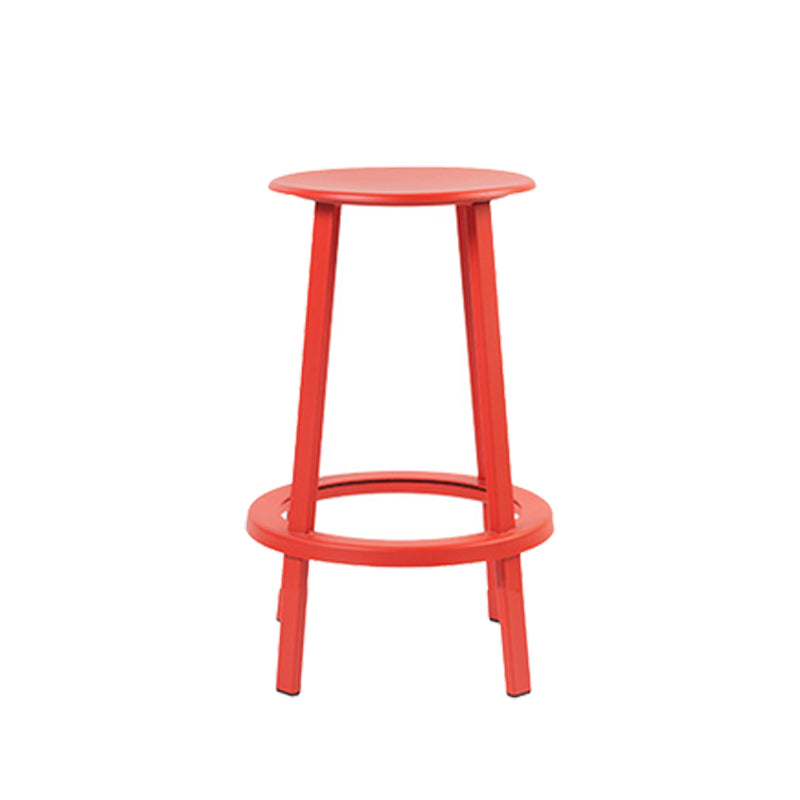 Contemporary Indoor Bar Stool Swivel Bar Stool with Footrest Red 1 Piece Counter Stool(26"H) Clearhalo 'Bar Furniture' 'Bar Stools' 'bar_stools' 'furn' 'furn_bar_stools' 'Furniture' 'Kitchen & Dining Furniture' 7389438
