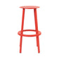 Contemporary Indoor Bar Stool Swivel Bar Stool with Footrest Red 1 Piece Bar Stool(30"H) Clearhalo 'Bar Furniture' 'Bar Stools' 'bar_stools' 'furn' 'furn_bar_stools' 'Furniture' 'Kitchen & Dining Furniture' 7389439