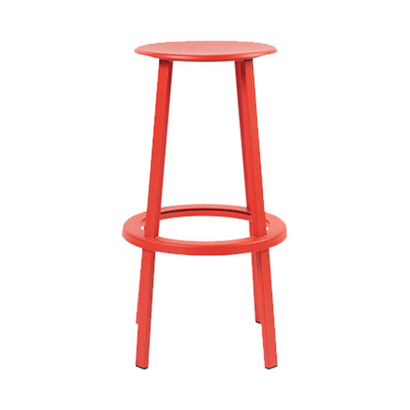Contemporary Indoor Bar Stool Swivel Bar Stool with Footrest Red 1 Piece Bar Stool(30"H) Clearhalo 'Bar Furniture' 'Bar Stools' 'bar_stools' 'furn' 'furn_bar_stools' 'Furniture' 'Kitchen & Dining Furniture' 7389439