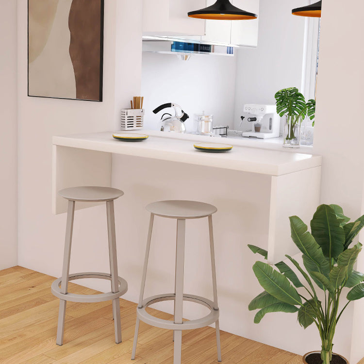 Contemporary Indoor Bar Stool Swivel Bar Stool with Footrest Clearhalo 'Bar Furniture' 'Bar Stools' 'bar_stools' 'furn' 'furn_bar_stools' 'Furniture' 'Kitchen & Dining Furniture' 7389446