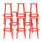 Contemporary Indoor Bar Stool Swivel Bar Stool with Footrest Red 8 Piece Set Bar Stool(30"H) Clearhalo 'Bar Furniture' 'Bar Stools' 'bar_stools' 'furn' 'furn_bar_stools' 'Furniture' 'Kitchen & Dining Furniture' 7389447