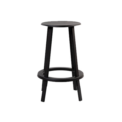 Contemporary Indoor Bar Stool Swivel Bar Stool with Footrest Black 1 Piece Counter Stool(26"H) Clearhalo 'Bar Furniture' 'Bar Stools' 'bar_stools' 'furn' 'furn_bar_stools' 'Furniture' 'Kitchen & Dining Furniture' 7389448