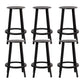 Contemporary Indoor Bar Stool Swivel Bar Stool with Footrest Black 6 Piece Set Counter Stool(26"H) Clearhalo 'Bar Furniture' 'Bar Stools' 'bar_stools' 'furn' 'furn_bar_stools' 'Furniture' 'Kitchen & Dining Furniture' 7389452