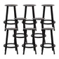 Contemporary Indoor Bar Stool Swivel Bar Stool with Footrest Black 8 Piece Set Counter Stool(26"H) Clearhalo 'Bar Furniture' 'Bar Stools' 'bar_stools' 'furn' 'furn_bar_stools' 'Furniture' 'Kitchen & Dining Furniture' 7389453