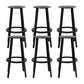 Contemporary Indoor Bar Stool Swivel Bar Stool with Footrest Black 6 Piece Set Bar Stool(30"H) Clearhalo 'Bar Furniture' 'Bar Stools' 'bar_stools' 'furn' 'furn_bar_stools' 'Furniture' 'Kitchen & Dining Furniture' 7389457