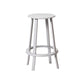 Contemporary Indoor Bar Stool Swivel Bar Stool with Footrest Grey 1 Piece Counter Stool(26"H) Clearhalo 'Bar Furniture' 'Bar Stools' 'bar_stools' 'furn' 'furn_bar_stools' 'Furniture' 'Kitchen & Dining Furniture' 7389459