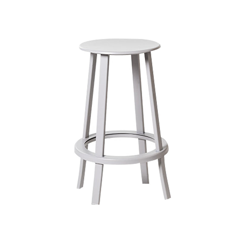 Contemporary Indoor Bar Stool Swivel Bar Stool with Footrest Grey 1 Piece Counter Stool(26"H) Clearhalo 'Bar Furniture' 'Bar Stools' 'bar_stools' 'furn' 'furn_bar_stools' 'Furniture' 'Kitchen & Dining Furniture' 7389459