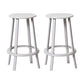 Contemporary Indoor Bar Stool Swivel Bar Stool with Footrest Grey 2 Piece Set Counter Stool(26"H) Clearhalo 'Bar Furniture' 'Bar Stools' 'bar_stools' 'furn' 'furn_bar_stools' 'Furniture' 'Kitchen & Dining Furniture' 7389460