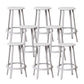 Contemporary Indoor Bar Stool Swivel Bar Stool with Footrest Grey 8 Piece Set Counter Stool(26"H) Clearhalo 'Bar Furniture' 'Bar Stools' 'bar_stools' 'furn' 'furn_bar_stools' 'Furniture' 'Kitchen & Dining Furniture' 7389463