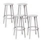 Contemporary Indoor Bar Stool Swivel Bar Stool with Footrest Grey 4 Piece Set Bar Stool(30"H) Clearhalo 'Bar Furniture' 'Bar Stools' 'bar_stools' 'furn' 'furn_bar_stools' 'Furniture' 'Kitchen & Dining Furniture' 7389466