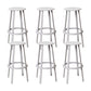 Contemporary Indoor Bar Stool Swivel Bar Stool with Footrest Grey 6 Piece Set Bar Stool(30"H) Clearhalo 'Bar Furniture' 'Bar Stools' 'bar_stools' 'furn' 'furn_bar_stools' 'Furniture' 'Kitchen & Dining Furniture' 7389467