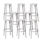 Contemporary Indoor Bar Stool Swivel Bar Stool with Footrest Grey 8 Piece Set Bar Stool(30"H) Clearhalo 'Bar Furniture' 'Bar Stools' 'bar_stools' 'furn' 'furn_bar_stools' 'Furniture' 'Kitchen & Dining Furniture' 7389468