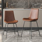 Leather Contemporary Counter & Bar Stools Matte Finish Indoor Stools with Metal Frame Clearhalo 'Bar Furniture' 'Bar Stools' 'bar_stools' 'furn' 'furn_bar_stools' 'Furniture' 'Kitchen & Dining Furniture' 7389475