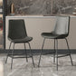 Leather Contemporary Counter & Bar Stools Matte Finish Indoor Stools with Metal Frame Clearhalo 'Bar Furniture' 'Bar Stools' 'bar_stools' 'furn' 'furn_bar_stools' 'Furniture' 'Kitchen & Dining Furniture' 7389478