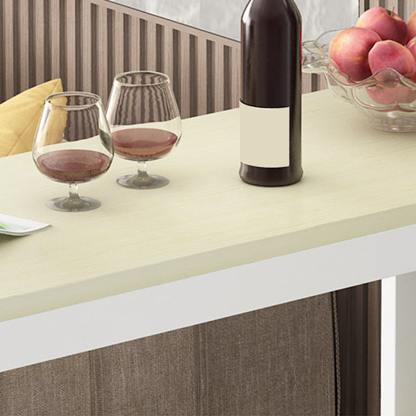 Metal Frame Contemporary Pub Table Matte Finish Manufactured Wood Bar Table Clearhalo 'Bar Furniture' 'Bar Tables' 'bar_tables' 'furn' 'furn_bar_tables' 'Furniture' 'Kitchen & Dining Furniture' 7389579