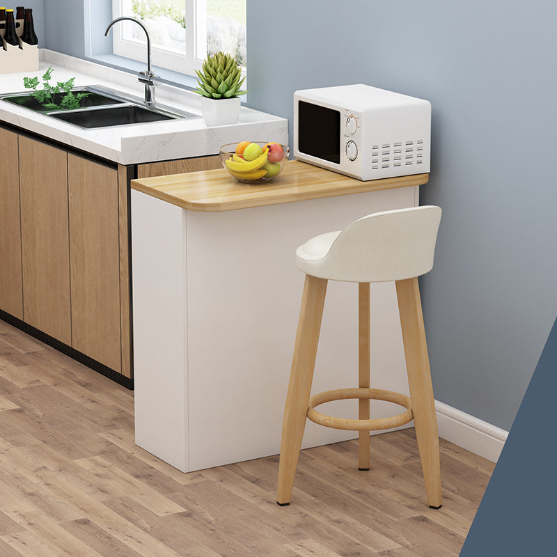 Matte Finish Pub Table Manufactured Wood Indoor Bistro Table Clearhalo 'Bar Furniture' 'Bar Tables' 'bar_tables' 'furn' 'furn_bar_tables' 'Furniture' 'Kitchen & Dining Furniture' 7389592