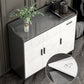 Sideboard di pietra contemporanea 1 cassetto cassettiera con ripiani regolabili