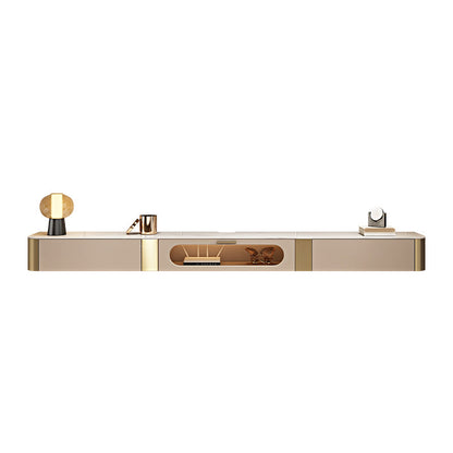 Modern TV Stand Console Enclosed Storage TV Media Console with Drawers 94.5"L x 12"W x 9.5"H Clearhalo 'furn' 'furn_tv_stands_entertainment_centers' 'Furniture' 'Living Room Furniture' 'TV Stands & Entertainment Centers' 'TV Stands & Media Storage Furniture' 'tv_stands_entertainment_centers' 7389825