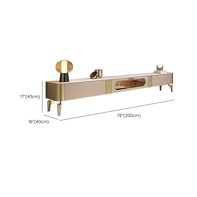 Modern TV Stand Console Enclosed Storage TV Media Console with Drawers Clearhalo 'furn' 'furn_tv_stands_entertainment_centers' 'Furniture' 'Living Room Furniture' 'TV Stands & Entertainment Centers' 'TV Stands & Media Storage Furniture' 'tv_stands_entertainment_centers' 7389835