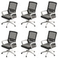 Modern Office Chair Fixed Arms Adjustable Seat Height Chair with Wheels 6 Piece Set Clearhalo 'furn' 'furn_office_chair' 'Furniture' 'Office Chairs' 'Office Furniture' 'office_chair' 7390058