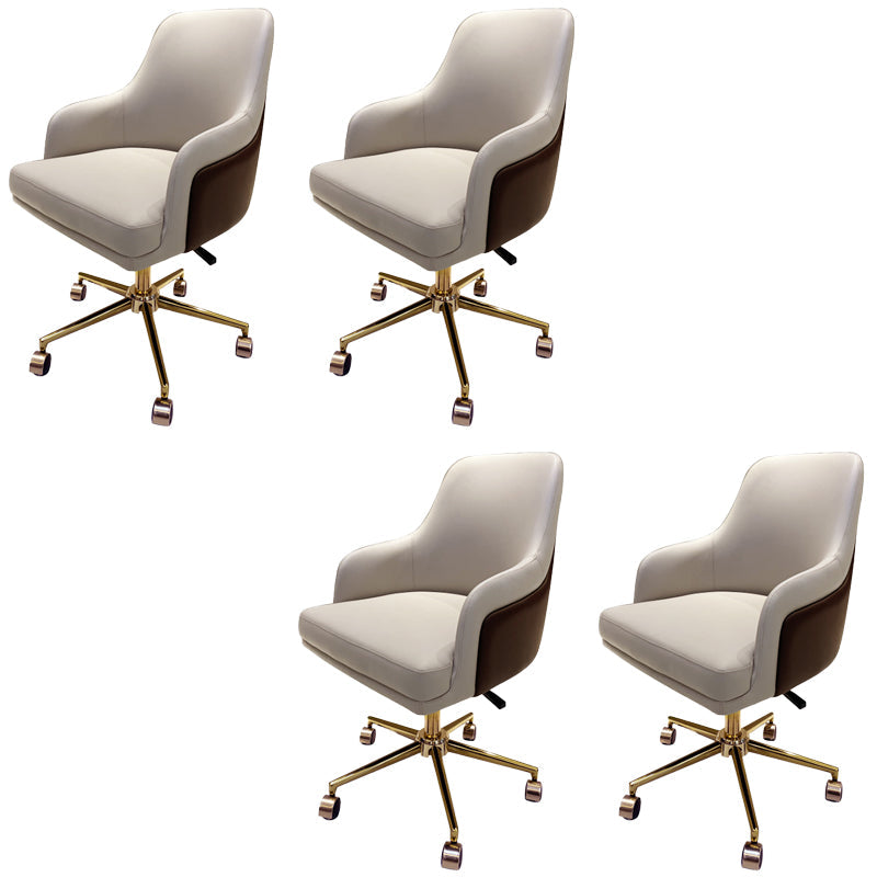 Chaise de bureau moderne Hauteur de siège réglable chaise pivotante sans bras