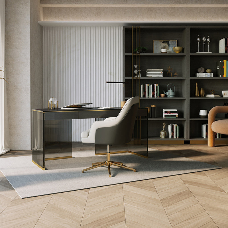 Chaise de bureau moderne Hauteur de siège réglable chaise pivotante sans bras