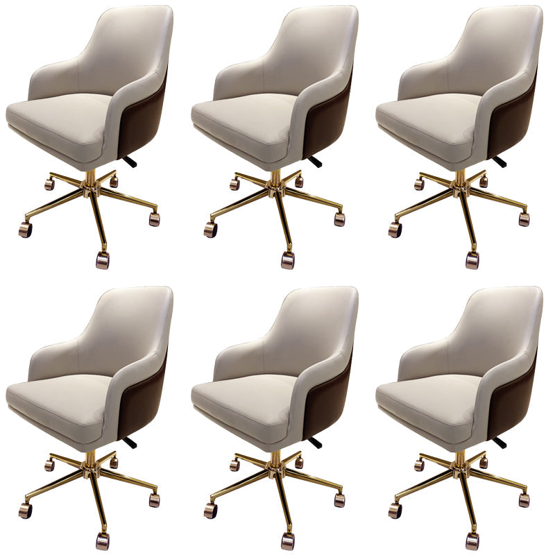 Chaise de bureau moderne Hauteur de siège réglable chaise pivotante sans bras