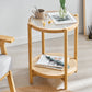 Minimalism Tropical Coffee Table Glass 4 Legs Storage Round Coffee Cocktail Table